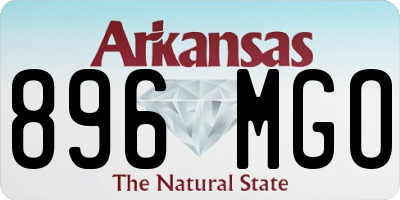 AR license plate 896MGO