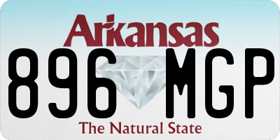 AR license plate 896MGP