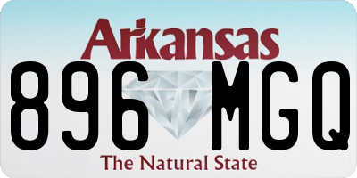 AR license plate 896MGQ