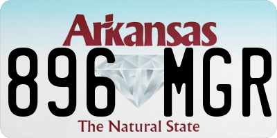 AR license plate 896MGR