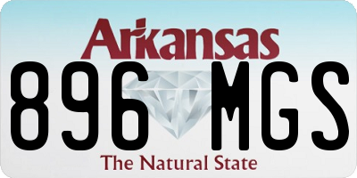 AR license plate 896MGS
