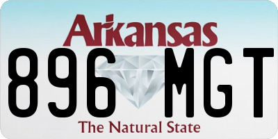 AR license plate 896MGT
