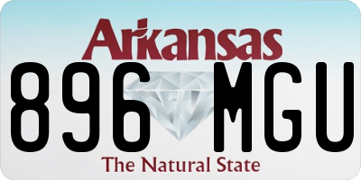 AR license plate 896MGU