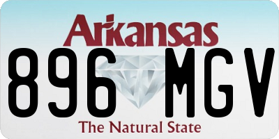 AR license plate 896MGV