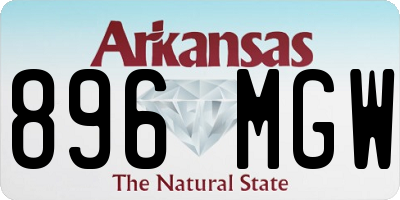AR license plate 896MGW