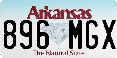 AR license plate 896MGX