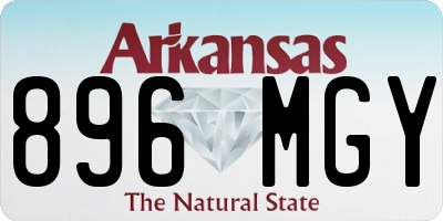 AR license plate 896MGY