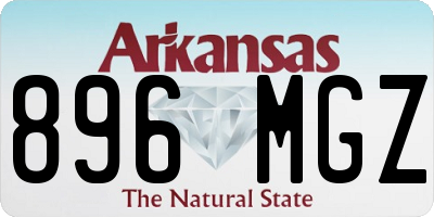 AR license plate 896MGZ