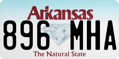 AR license plate 896MHA