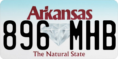 AR license plate 896MHB