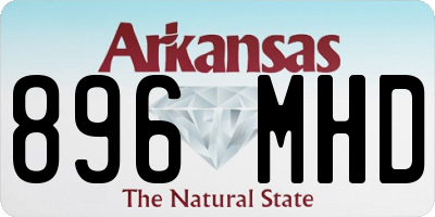 AR license plate 896MHD