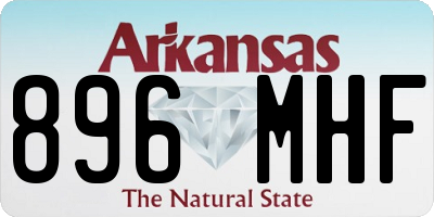 AR license plate 896MHF