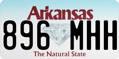 AR license plate 896MHH