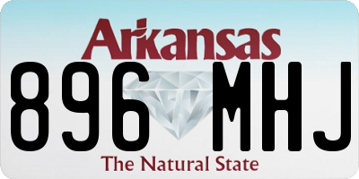 AR license plate 896MHJ