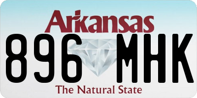AR license plate 896MHK