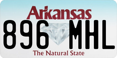 AR license plate 896MHL
