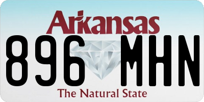 AR license plate 896MHN