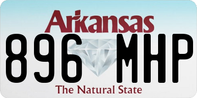 AR license plate 896MHP