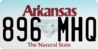 AR license plate 896MHQ
