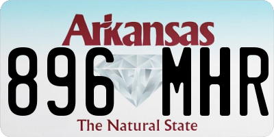 AR license plate 896MHR