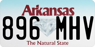 AR license plate 896MHV