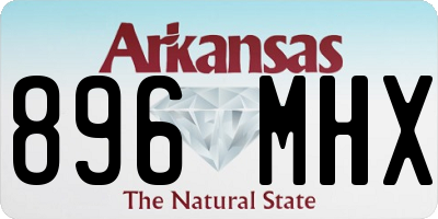 AR license plate 896MHX