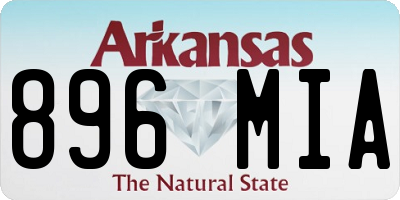 AR license plate 896MIA