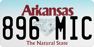 AR license plate 896MIC