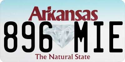 AR license plate 896MIE