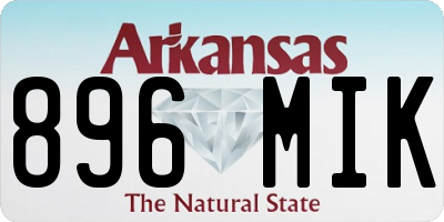 AR license plate 896MIK