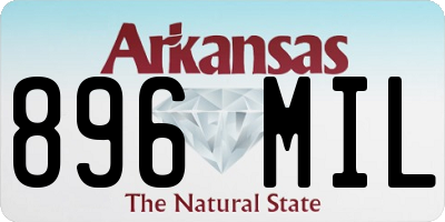 AR license plate 896MIL