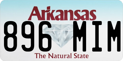AR license plate 896MIM