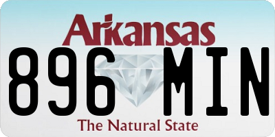 AR license plate 896MIN