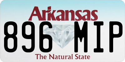 AR license plate 896MIP