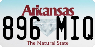 AR license plate 896MIQ