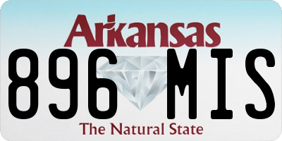 AR license plate 896MIS
