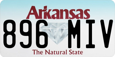 AR license plate 896MIV
