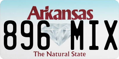 AR license plate 896MIX