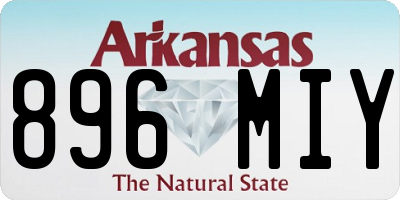 AR license plate 896MIY