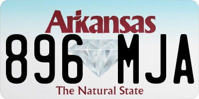 AR license plate 896MJA