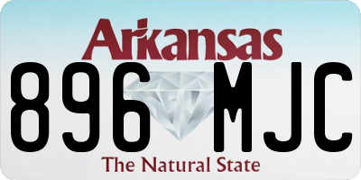AR license plate 896MJC