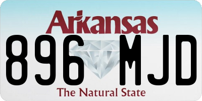AR license plate 896MJD