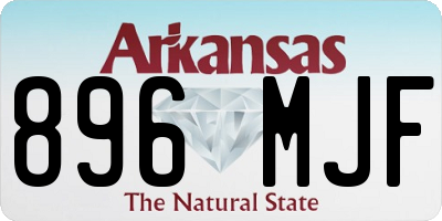AR license plate 896MJF