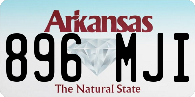 AR license plate 896MJI