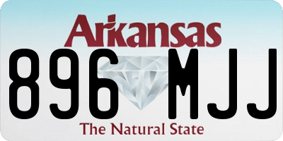AR license plate 896MJJ