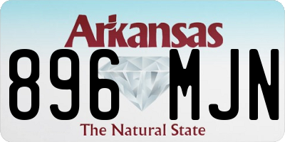 AR license plate 896MJN