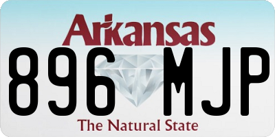AR license plate 896MJP