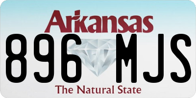 AR license plate 896MJS