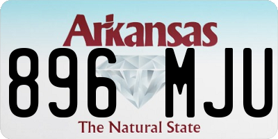 AR license plate 896MJU