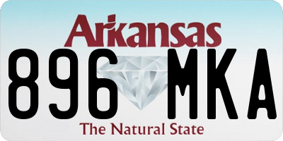 AR license plate 896MKA